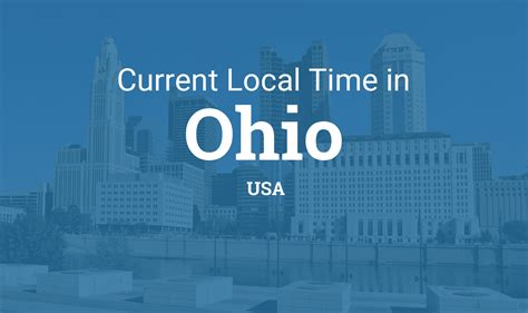 Current Local Time in Columbus, OH Metro Area, Ohio, USA TimeGeneral Weather Time Zone DST Changes Sun & Moon 12 3. . Current time in oh